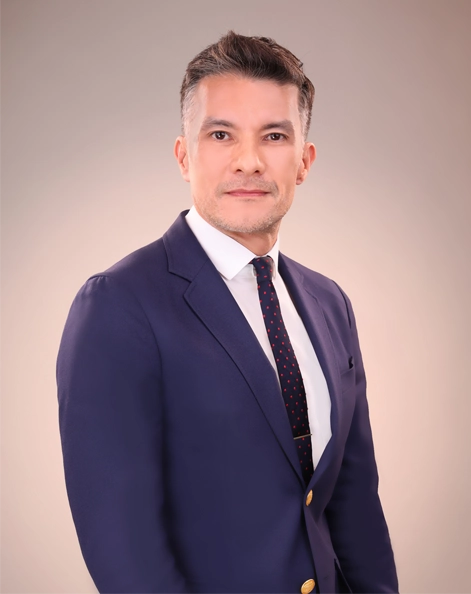 John Robert Powers CEO Chris Upton portrait wearing business suit for